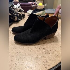 Lucky Brand Black Ankle Booties